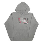 CHAMPION Mens Grey Fishers Football Hoodie S Cotton Blend