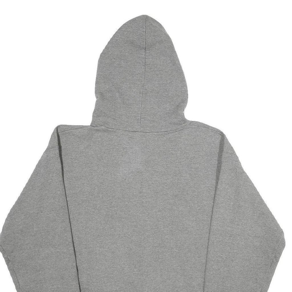 CHAMPION Mens Grey Fishers Football Hoodie S Cotton Blend