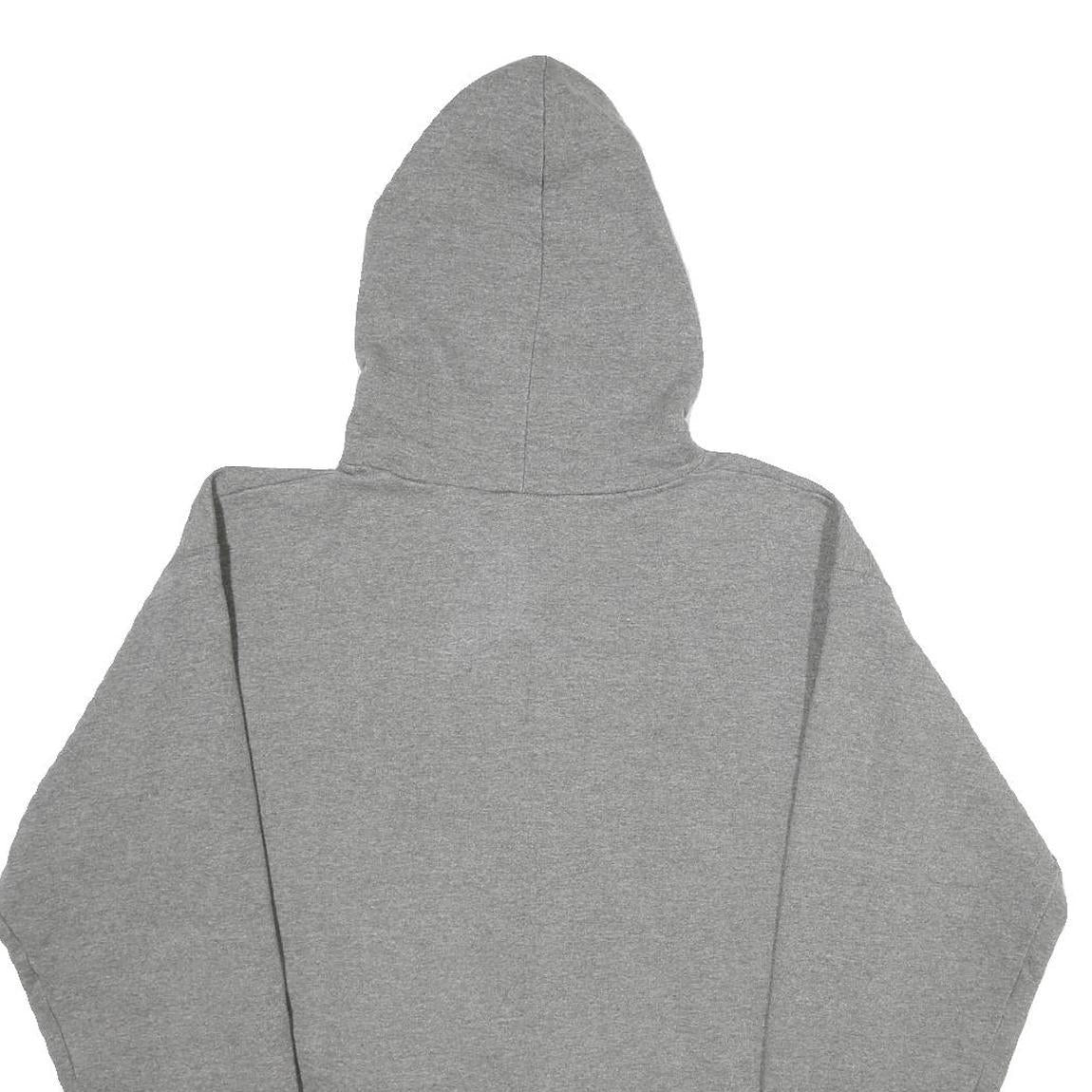CHAMPION Mens Grey Fishers Football Hoodie S Cotton Blend
