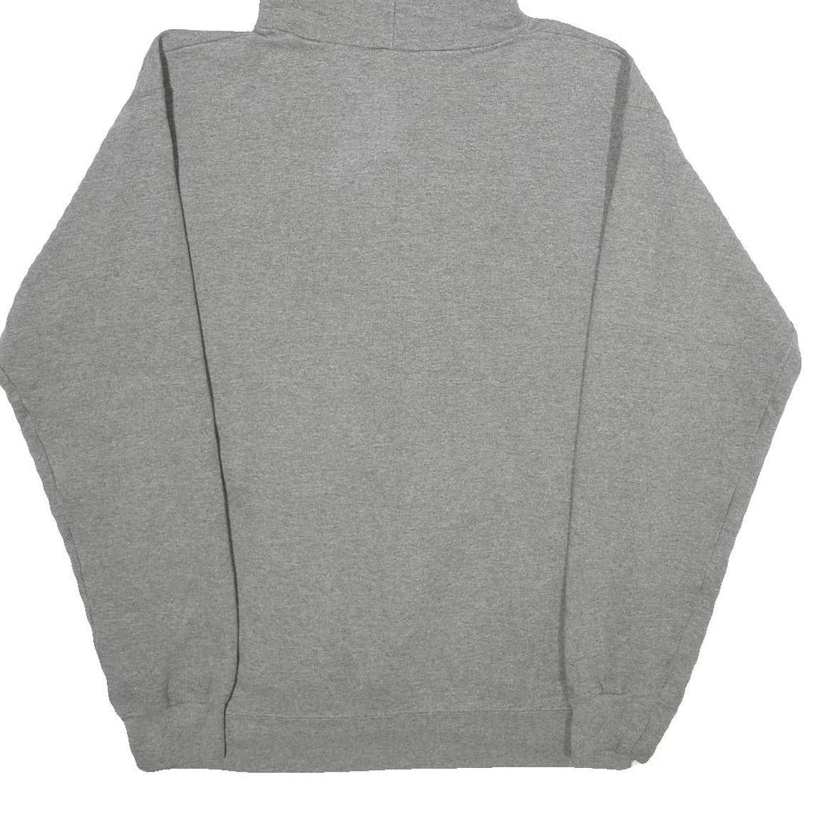 CHAMPION Mens Grey Fishers Football Hoodie S Cotton Blend