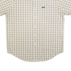 CHAPS RALPH LAUREN Mens Beige & Blue Check Shirt L Cotton Blend Casual