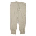 LEVI'S Mens Cotton Blend Beige Relaxed Tapered Trousers W36 L26 Casual Zip