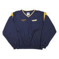 AUGUSTA Mens Navy & Yellow V-Neck XL Sweatshirt Sports Casual Lightweight