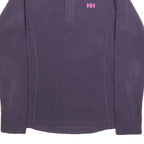 HELLY HANSEN Womens Purple Plain Pullover Jumper Crew Neck M Fleece