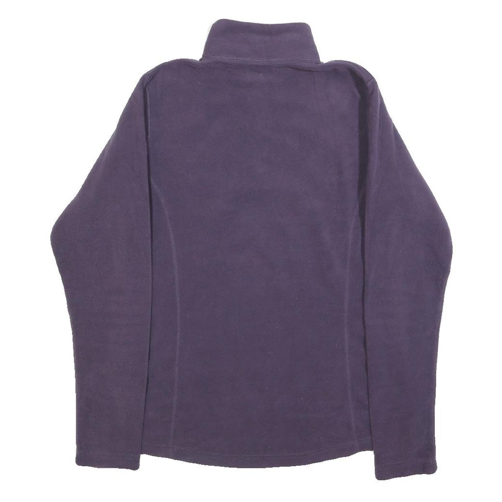HELLY HANSEN Womens Purple Plain Pullover Jumper Crew Neck M Fleece
