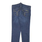 CALVIN KLEIN JEANS Womens Blue Slim Skinny Denim Medium W30 L32 Cotton Blend Zip