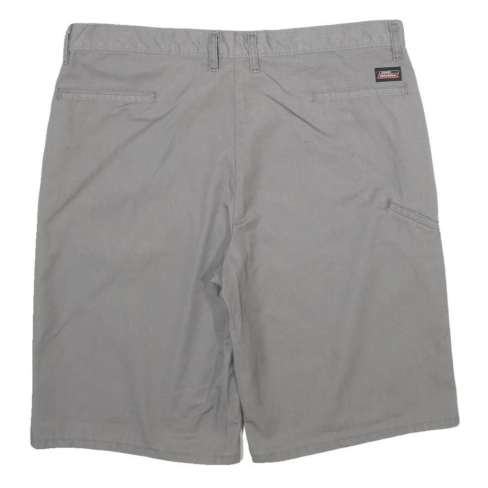 DICKIES Mens Shorts Grey Casual Plain XL W38 Workwear Relaxed Fit