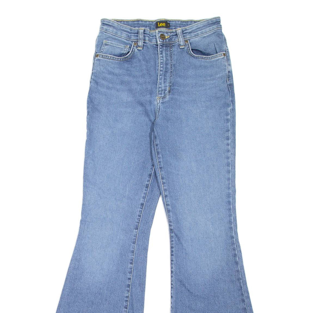 LEE Womens Jeans Blue Regular Flared Stone Wash W27 L33