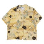NIKKI Womens Shirt Yellow Floral UK 20