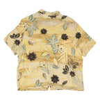 NIKKI Womens Shirt Yellow Floral UK 20