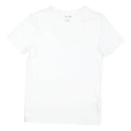 LACOSTE Mens White V-Neck Cotton Blend T-Shirt M Short Sleeve Classic