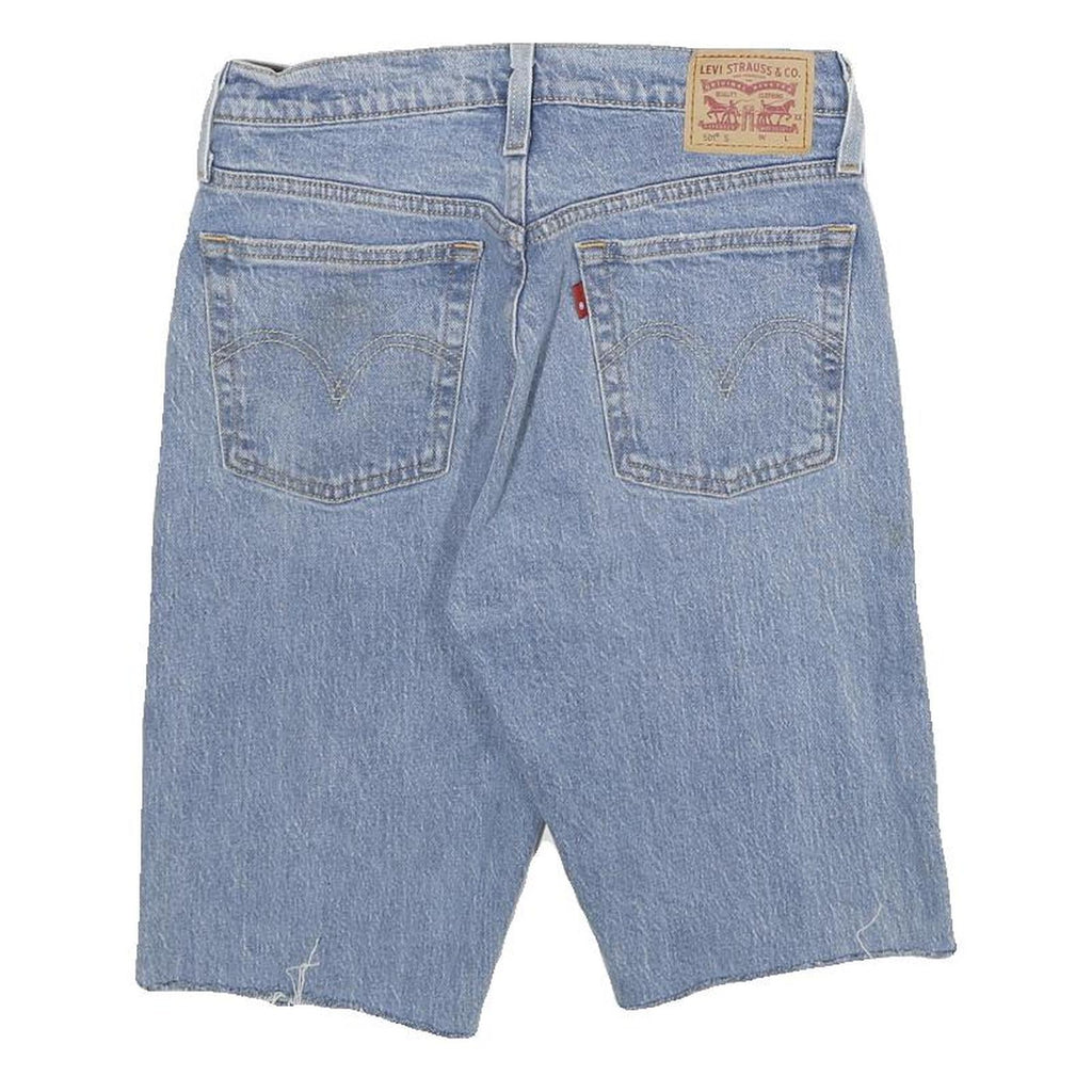 LEVI'S Mens Shorts Blue Denim XS W27 Casual Classic Faded Lightwash