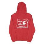 NIKE Mens Red Hoodie L Square Dance Club Cotton Blend Pullover Sweatshirt