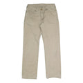 CARHARTT Mens Regular Fit Beige Cotton Blend Straight Leg Trousers W32 L30