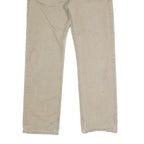 CARHARTT Mens Regular Fit Beige Cotton Blend Straight Leg Trousers W32 L30