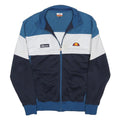 ELLESSE Mens Blue White Navy Polyester Blend Zip Jacket S Sportswear Track Top
