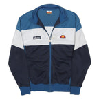 ELLESSE Mens Blue White Navy Polyester Blend Zip Jacket S Sportswear Track Top