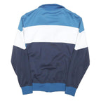 ELLESSE Mens Blue White Navy Polyester Blend Zip Jacket S Sportswear Track Top