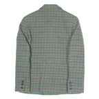 PETITE SOPHISTICATE Womens Blue Check Jacket UK 6 Polyester Blend Button Double