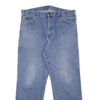 DICKIES Mens Regular Blue Denim Jeans W36 L30 Classic Cotton Zip Pocket Workwear