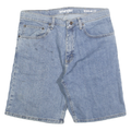 WRANGLER Mens Denim Blue Regular Fit Shorts L W34 Casual Cotton Blend