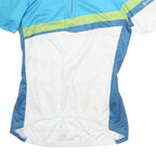 SCOTT Mens Blue & White Cycling Jersey S Short Sleeve 1/4 Zip Contessa Logo