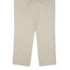 DICKIES Mens Cotton Blend Beige Regular Fit Straight Trousers W32 L30 Casual