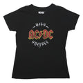 ACDC Womens Black High Voltage Graphic T-Shirt XL Short Sleeve Crew Neck