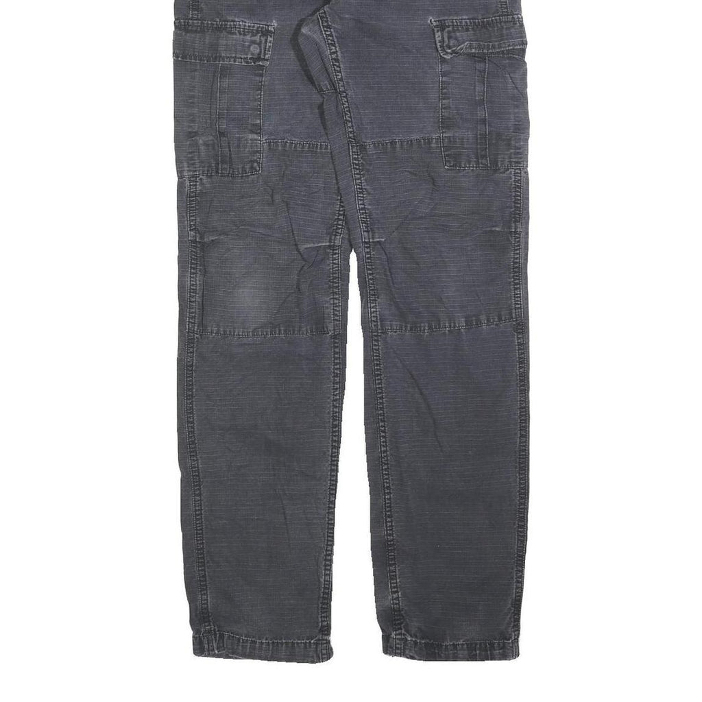 CARHARTT Mens Cotton Blend Black Regular Fit Straight Leg Trousers W29 L34