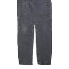 CARHARTT Mens Cotton Blend Black Regular Fit Straight Leg Trousers W29 L34