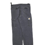 CARHARTT Mens Cotton Blend Black Regular Fit Straight Leg Trousers W29 L34