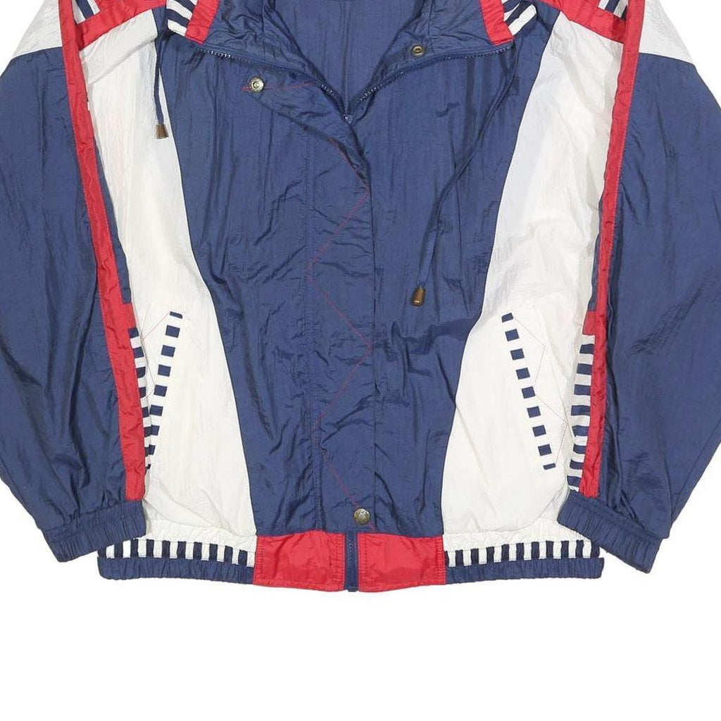 RIVER EDGE SPORT Womens Blue White & Red Windbreaker Jacket XL Nylon Casual