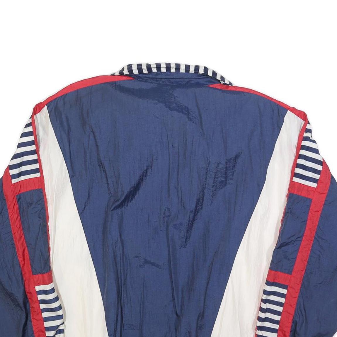 RIVER EDGE SPORT Womens Blue White & Red Windbreaker Jacket XL Nylon Casual