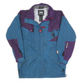 HELLY HANSEN Womens Blue & Purple Outdoor Jacket S Polyester Blend Zipped