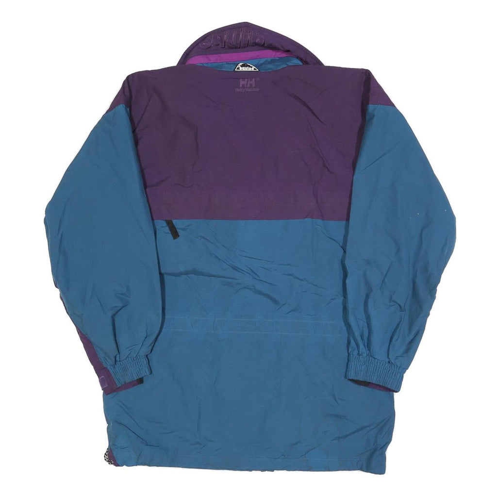 HELLY HANSEN Womens Blue & Purple Outdoor Jacket S Polyester Blend Zipped