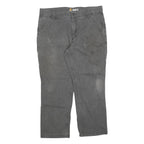 CARHARTT Mens Relaxed Fit Grey Jeans Cotton Blend Zip W40 L30 Workwear Durable