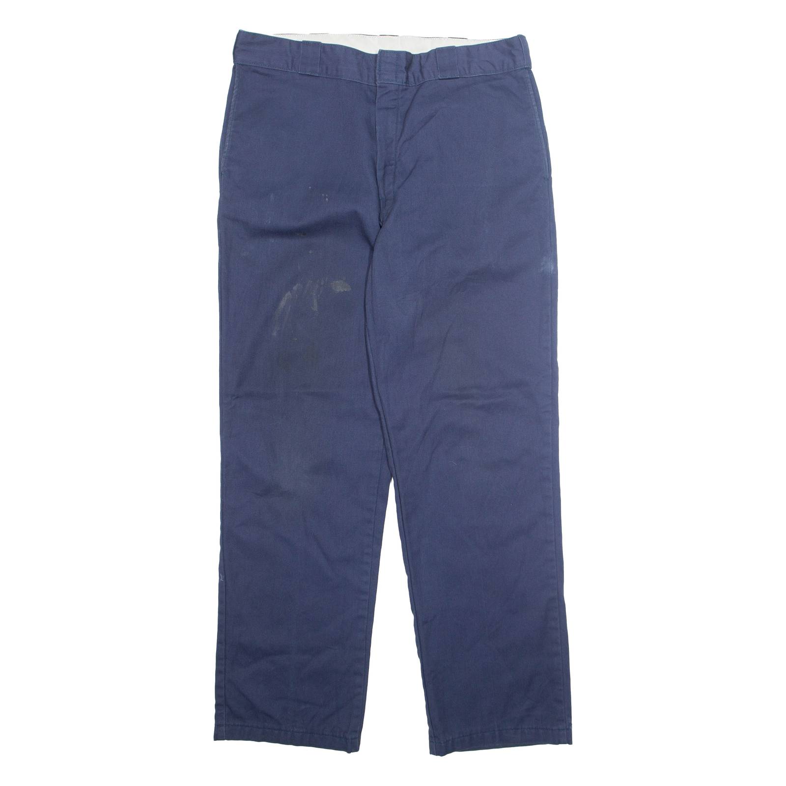 DICKIES Chino Mens Trousers Blue Regular Straight W34 L31