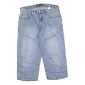 ARIZONA JEAN COMPANY Mens Denim Blue Casual Shorts M W32 Patchwork