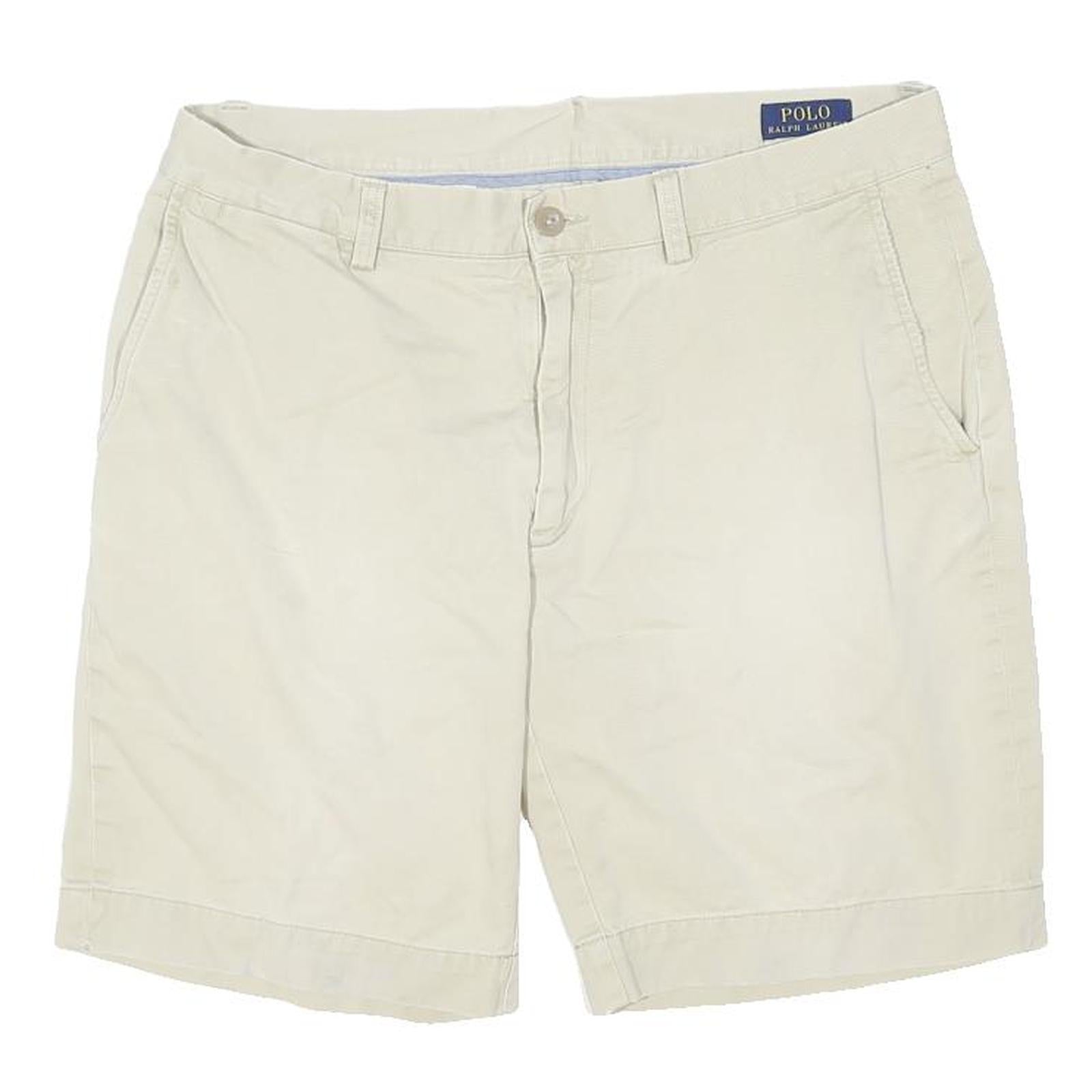 POLO RALPH LAUREN Mens Shorts Beige Casual Classic Size M W34 Cotton Blend