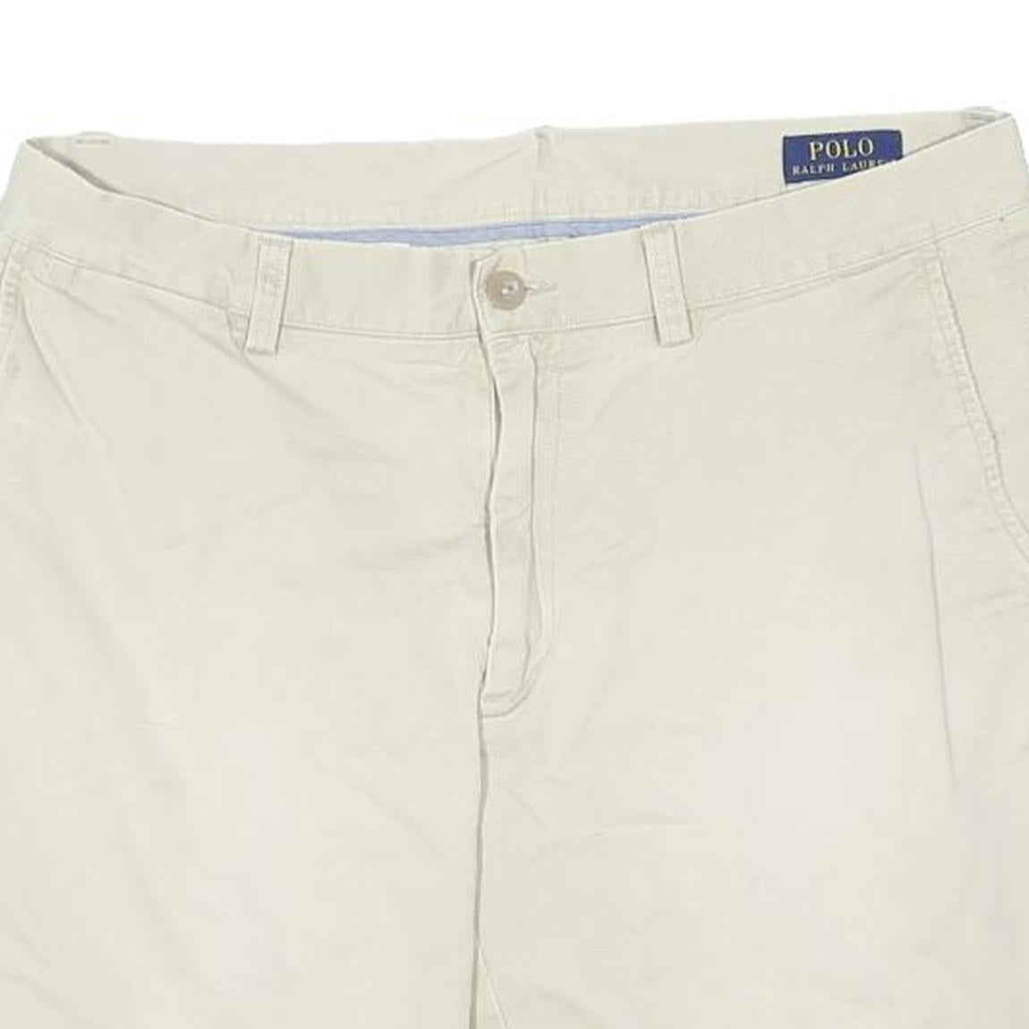 POLO RALPH LAUREN Mens Shorts Beige Casual Classic Size M W34 Cotton Blend