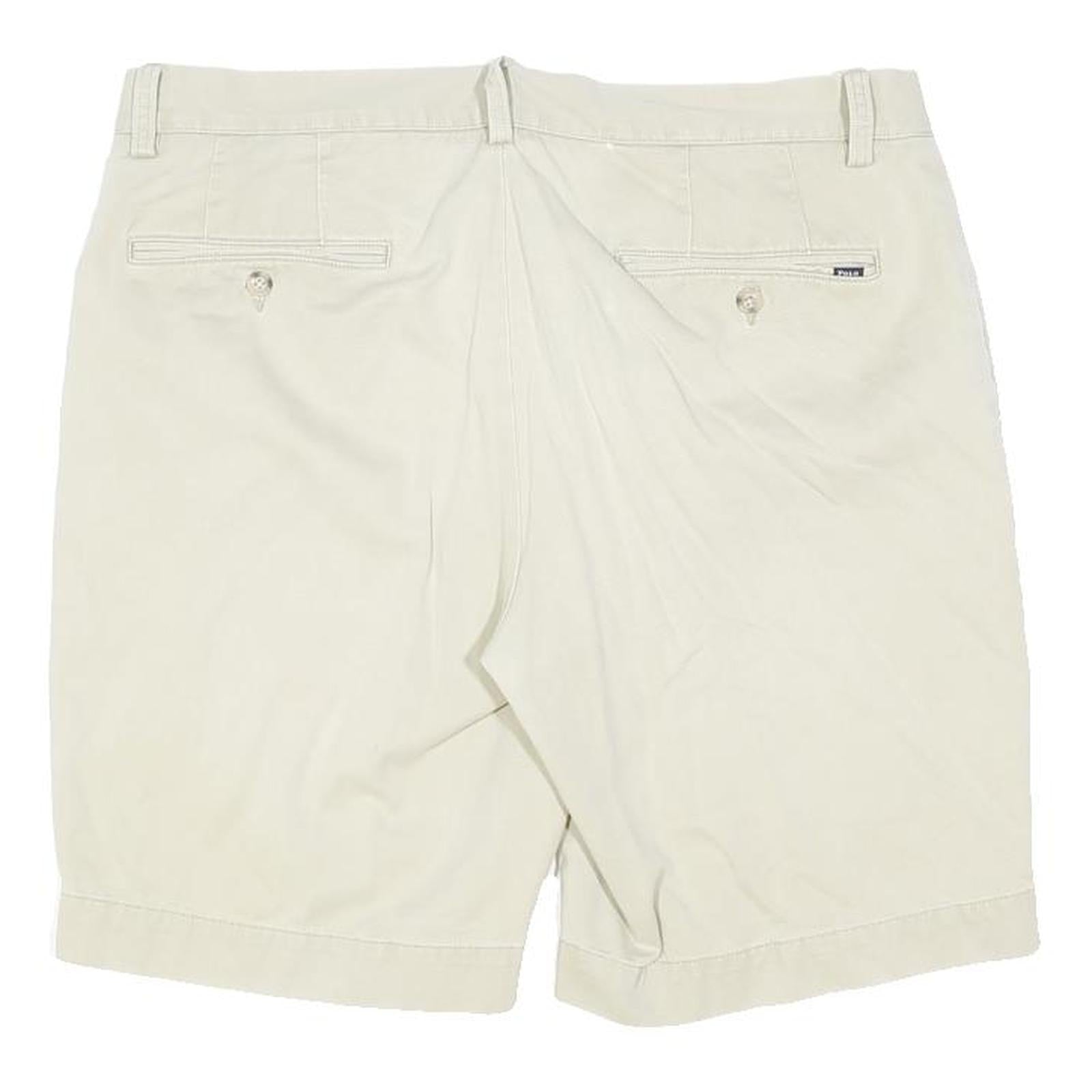 POLO RALPH LAUREN Mens Shorts Beige Casual Classic Size M W34 Cotton Blend