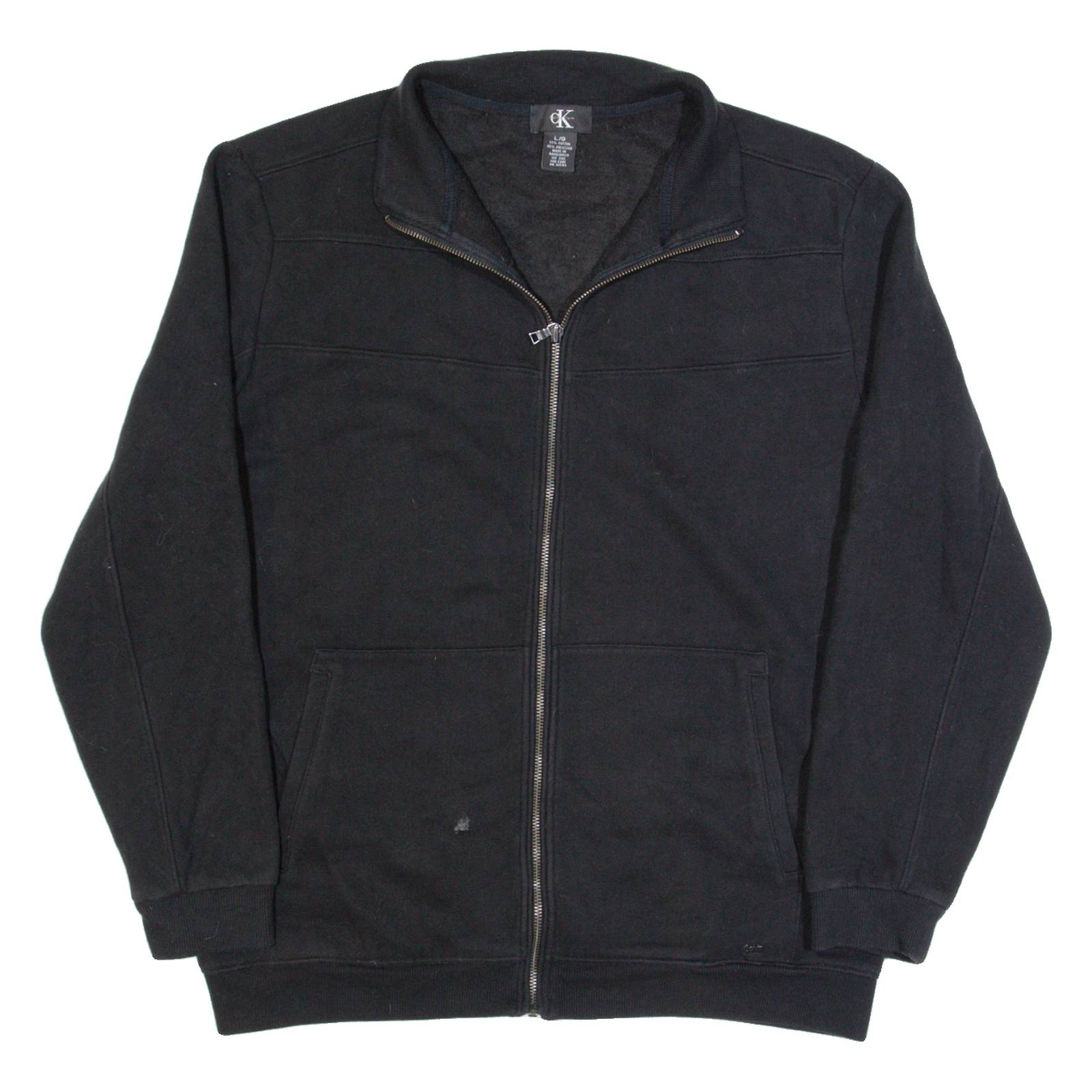 CALVIN KLEIN Mens Track Jacket Black L