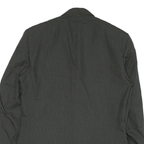 Mens Black Button Jacket M Polyester Blend Plain Classic Formal Wear