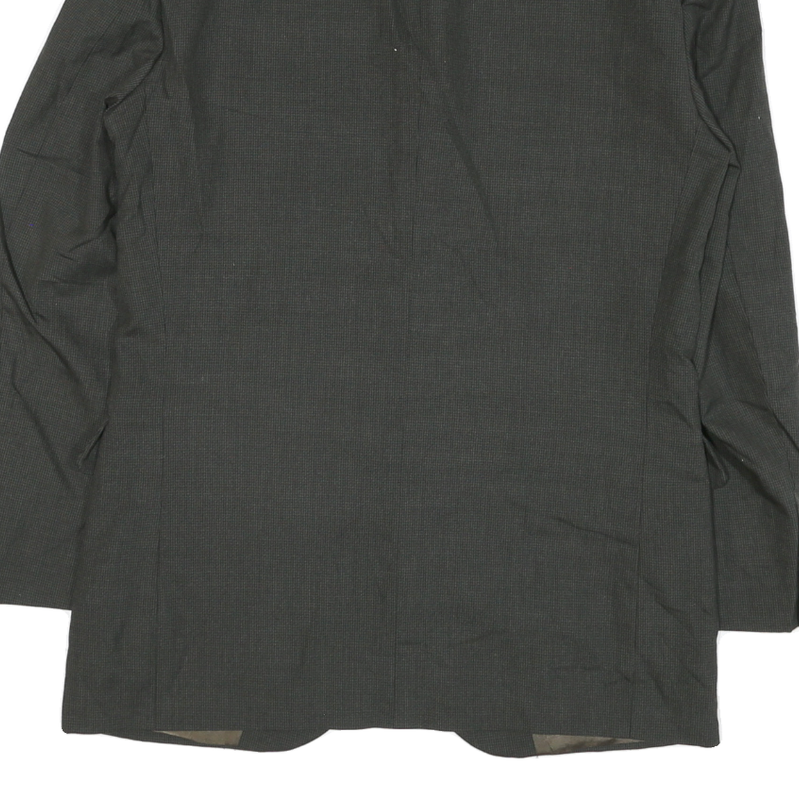 Mens Black Button Jacket M Polyester Blend Plain Classic Formal Wear