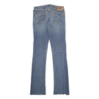 TRUE RELIGION Womens Blue Slim Bootcut Denim Medium Cotton Blend W26 L31 Zip