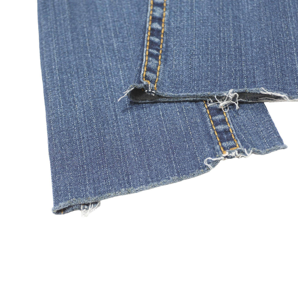 TRUE RELIGION Womens Blue Slim Bootcut Denim Medium Cotton Blend W26 L31 Zip