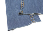 TRUE RELIGION Womens Blue Slim Bootcut Denim Medium Cotton Blend W26 L31 Zip