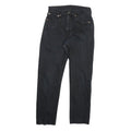 LEVI'S Womens Black Regular Fit Straight Denim Jeans W26 L26 Classic Zip Cotton