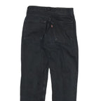 LEVI'S Womens Black Regular Fit Straight Denim Jeans W26 L26 Classic Zip Cotton