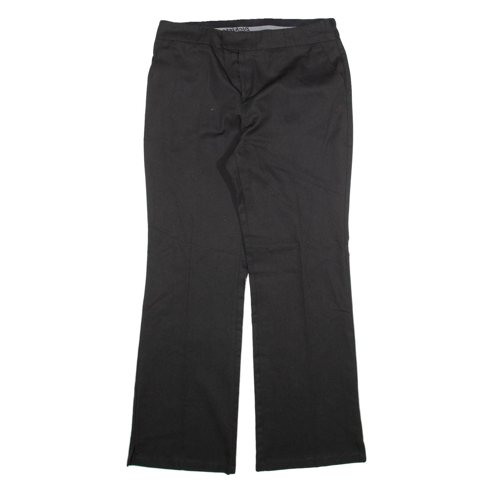DICKIES Womens Trousers Black Regular Bootcut W32 L30